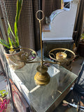 Vintage Brass Double Oil Lamp Style Table Lamp