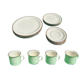 Vintage Desert Sand Grace Stoneware Collection of Plates and Mugs