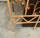 Wicker Twin Headboard With Heart Details