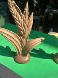 Pair of Vintage Ceramic Wheat Figurines