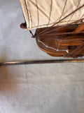 1970s Small Wooden Nautical Ship Sculpture