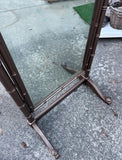 Bronze Wooden Bamboo Floor Mirror