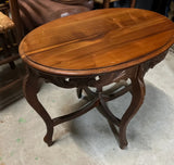 Wooden Table With Removable Glass Table Top