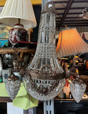 Bronze and Crystal Deer Head Stag Sconce