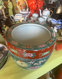 Asian Chinoiserie Medium Size Ceramic Planter