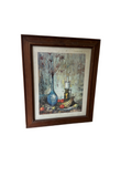 Signed Framed Print of the Kitchen Table