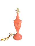 1970s Salmon Pink Large Table Lamp