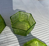 Green Pair of Vanity Bowls With Lids