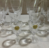 Large Collection of French Crystal Glasses- Set of 17