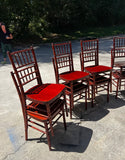 Collection Mahogany of Chiavari Italian Chairs- Set of 4