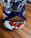 Collection of Vintage Abstract Glass Paperweights- Set of 3