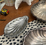 Instant Collection of Silver Shell Trays With Candleholders- Set of 6