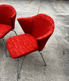 Vintage Red Coalesse Steelcase Abstract Chair