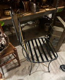 Gold and Black Skinny Wired Chair
