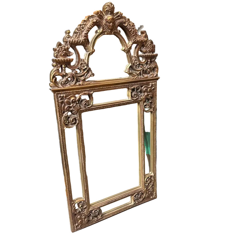 Large Heavy Gold Detailed Wall Mirror