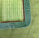 Hand Painted Stoneware Asparagus Tray