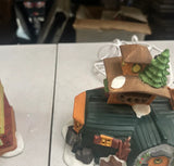 Pair of Ceramic Christmas Village Houses