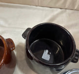 Pair of West Bend Bean Warmer With Hot Plate and Lid Included- Set of 4