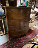 Large Wooden Mid-Century Chest of Drawers