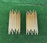 Gold Metal Connected Tube Style Wall Sconces