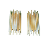 Gold Metal Connected Tube Style Wall Sconces