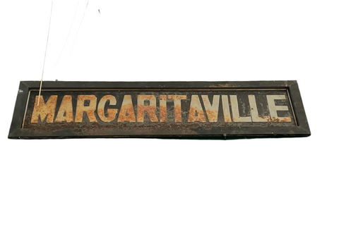 Large Metal Framed Margaritaville Sign