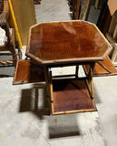 1970s English Tortoiseshell Bamboo Planter With Detachable Shelves