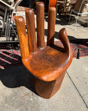 Brown Wooden Hand Chair