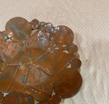 Small Brown Pottery Detailed Catchall