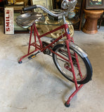 1970s Red Metal Working Stationary Bike
