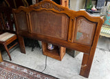 Vintage Wooden Ethan Allen Caned Headboard