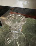 Pair of Small Glass Candlestick Holders