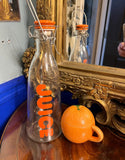 Orange Juice Jar and Matching Teacup With Lid