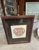 Framed Minimalist Drawing of a Vase