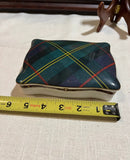Vintage Ralph Lauren Wedgwood Green Plaid Ceramic Box With Gold Equestrian Motif Details
