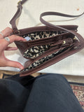 Brown Leather Nine West Crossbody Purse