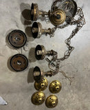 Vintage Pendant Lights- Needs Restoration - a Pair
