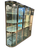 1970s Gorgeous Extra Large Glass Light Up Chanel Display Cabinet