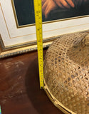 Vintage Wicker Hand Woven Outside Working Hat