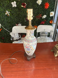Vintage Asian Ceramic Detailed Table Lamp with Ming Base