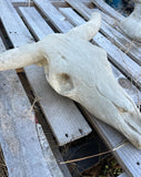 Large Concrete Bull Western Horn