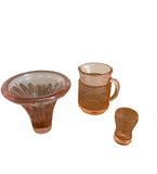 Small Pink Glasses Trio