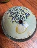 Collection of Green Glass Vintage Paperweights- Set of 4