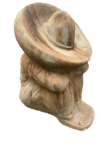 Mexican Siesta Hat Stone Sculpture