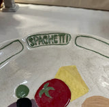 Large Ceramic Italian Style Pasta Serving Bowl