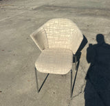 Vintage Gray Abstract Coalesse Steelcase Accent Chair