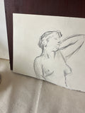 Cropped Nude Drawing of a Woman