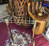 Vintage MCM Brass Trouser Trolly