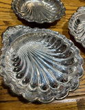 Trio of Small Silver Shell Catchalls