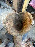 Oversized Concrete Single Rustic Boot Planter